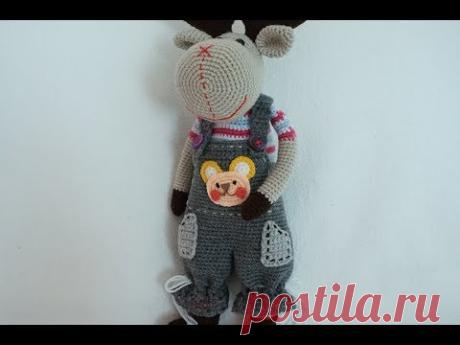 How to crochet easy doll trousers / pants - YouTube