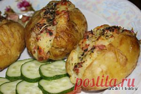 Запеченный картофель по-американски - кулинарный рецепт