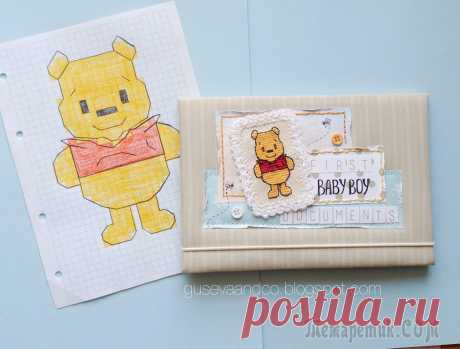 Винни Пух, вышивка крестиком