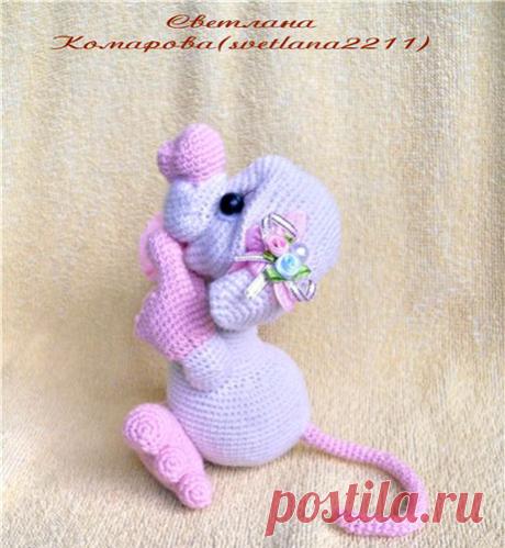 Вязаная Влюбленная мышка. Схема