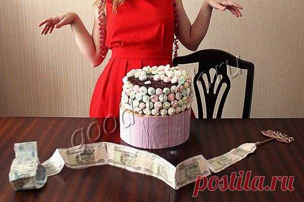 подставка для торта с деньгами. Рецепт приготовления