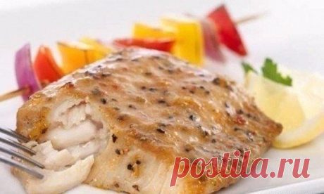 Запеченный минтай с лимоном