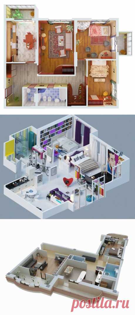 3d планировка квартиры