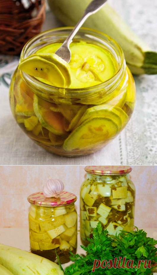 Домашние заготовки из кабачков