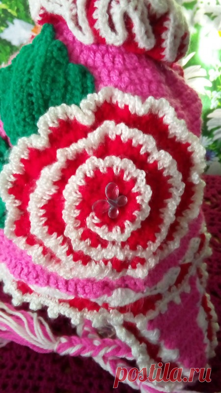 Шапка с вязаным подкладом