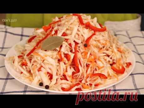 БЫСТРО, НЕ Дорого! МАРИНОВАННАЯ Капуста ТОЛЬКО ТАК! Хрустящая! В магазине давно не покупаю|Оливьедка
