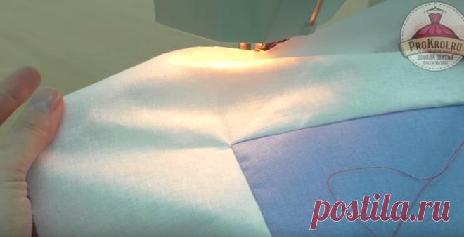 Как соединить две детали кроя между собой углами