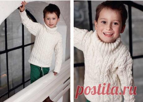 Свитер для мальчика аранами