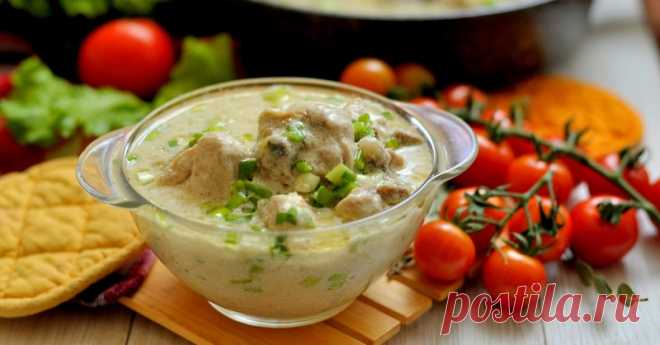 Гульчехра по-узбекски - курица в сметанном соусе на сковороде
