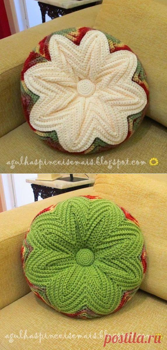 Красивая двусторонняя подушка - Рукоделие