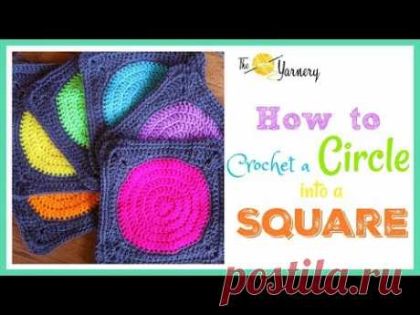 How to Crochet a Circle into a Square