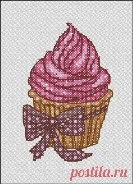 Strawberry Ice Cream Cross Stitch Pattern Download | Etsy