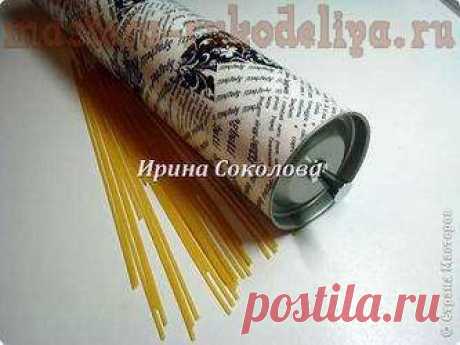 Мастера рукоделия - рукоделие для дома. Бесплатные мастер-классы, фото и видео уроки - Мастер-класс по декопатчу: Спагетница