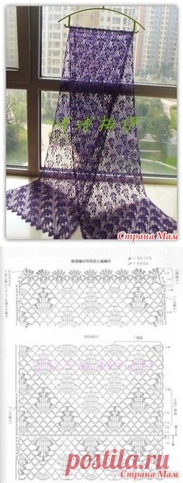 . Помогите подобрать узор для палантина - Все в ажуре... (вязание крючком) - Страна Мам