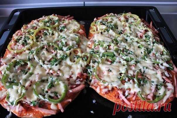 Как приготовить ленивая пицца с колбасой. - рецепт, ингредиенты и фотографии