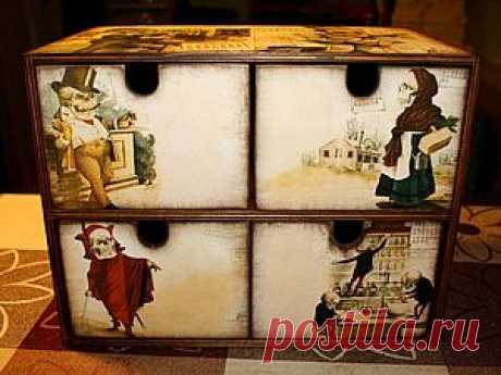 Мини-комодик &quot;Аптечный&quot; - Декупаж - Рукоделие и творчество - Каталог статей - Рукоделие-мое хобби