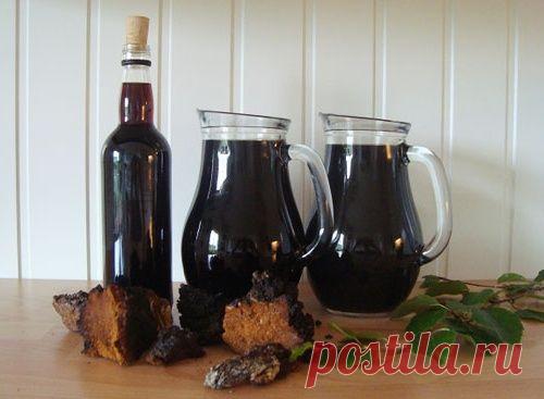 Настойка из чаги на водке.
