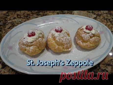 (47) Italian Grandma Makes St. Joseph's Zeppole - YouTube