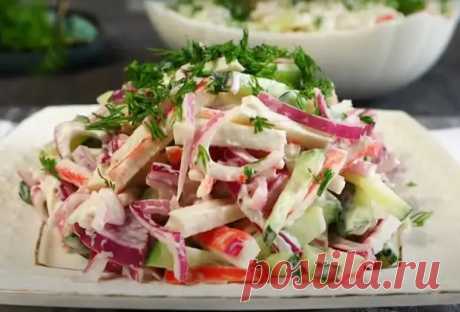 Крабовый салат «по-новому». 2 вкусных рецепта на все случаи жизни - week-menu.ru - Медиаплатформа МирТесен