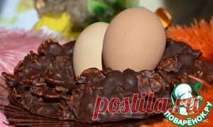 Пасхальный торт-гнездо - кулинарный рецепт
