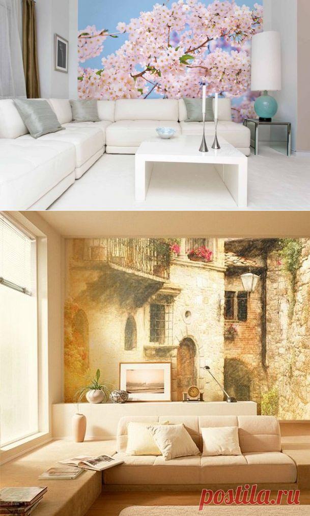 Преображение комнат с помощью фотообоев — Наши дома