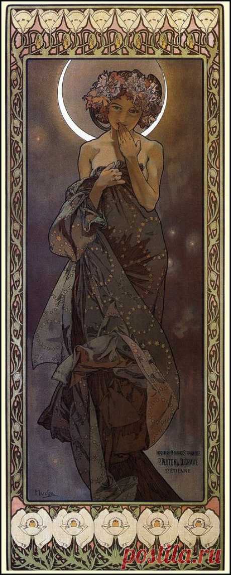 Alphonse Mucha -The Moon