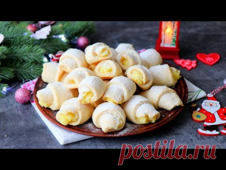 Если есть пол стакана кефира, приготовьте РОГАЛИКИ РАФАЭЛЛО / Самая нежная выпечка к чаю