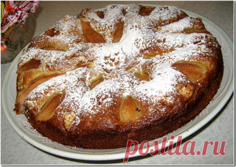 Вкуснейший грушевый пирог к вечернему чаю