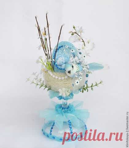 Купить Пасхальная интерьерная композиция, декор к Пасхе, подарок на Пасху. - пасхальный подарок, пасхальный сувенир