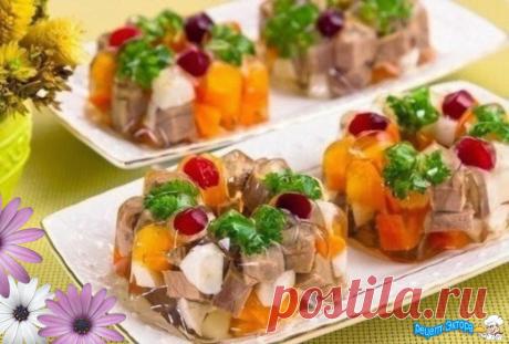 Мясное заливное » Простые вкусные рецепты от Эктора