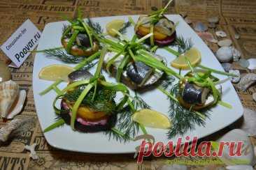 Бутерброды с селедкой (Новогоднее блюдо)