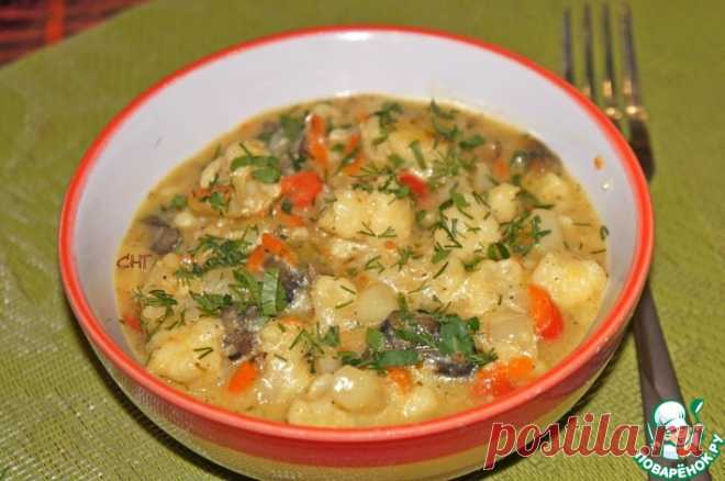 Рагу из грибов с цветной капустой Кулинарный рецепт