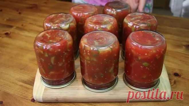 Очень простой и удобный рецепт лечо из огурцов.