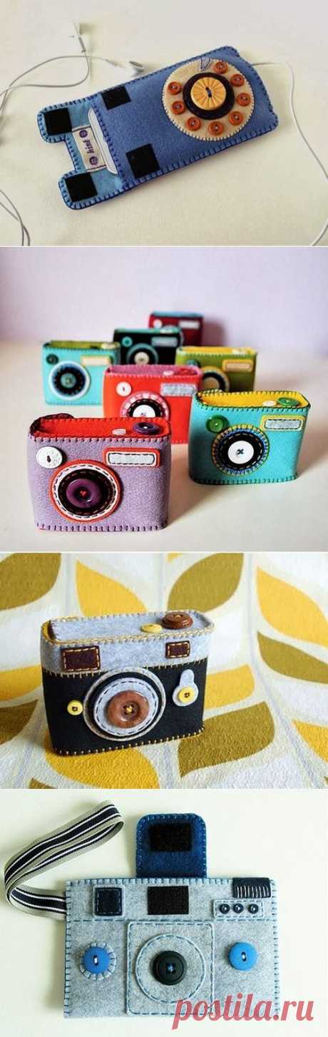 Необычные фетровые чехлы для гаджетов / Cases phones of felt ~ HandMadiya.com