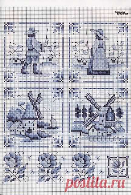 Милые сердцу штучки: Вышивка крестом: "Еще несколько голландских дизайнов"