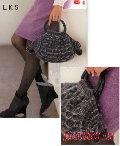 Сумка структурным узором