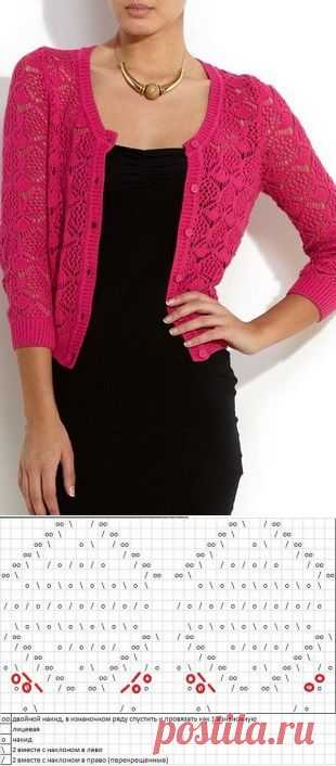 Узор для ажурного жакета