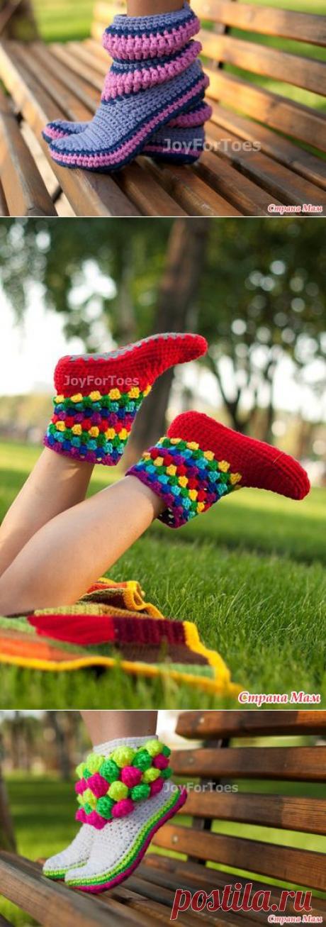 &gt;Домашние тапочки на войлочной подошве. МК