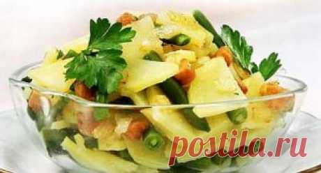 Салат из фасоли с огурцами