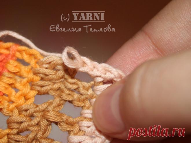 Мастерская Евгении Тепловой: Обвязка края изделия крючком. Аккуратная планка. Мастер-класс