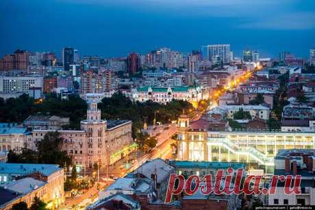 Взгляни на Ростов-на-Дону с высоты;)) Фотогораф Степанов Слава — Фотоискусство. - Большая Садовая - главная улица Ростова-на Дону.