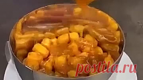 Торт из кукурузных палочек, просто и быстро ( рецепт )