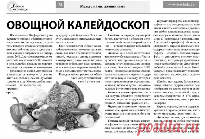 Овощной калейдоскоп