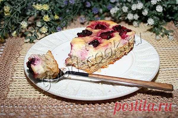 диетический овсяный пирог с бананом и творогом. Рецепт приготовления