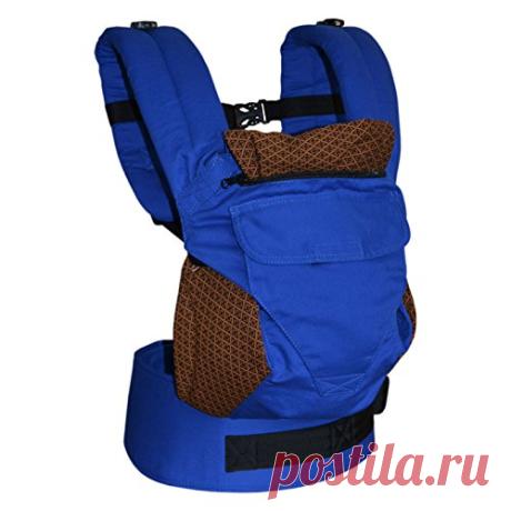 Amazon.com : Malishastik Cotton Buckle Baby Carrier 4 position blue. Baby carrier backpack : Baby