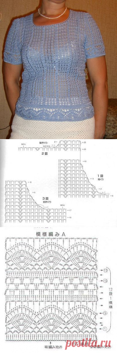 Кофточка крючком.