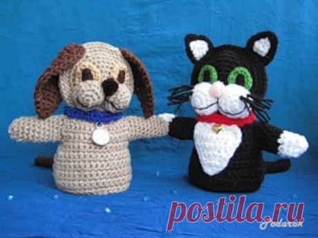 ИГРУШКИ-ПЕРЧАТКИ «КОТ И ПЁС»