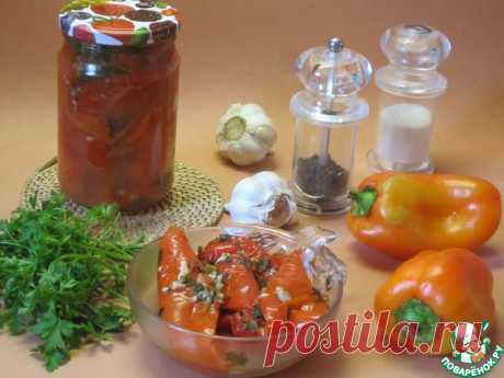Сладкий перец с чесноком Кулинарный рецепт