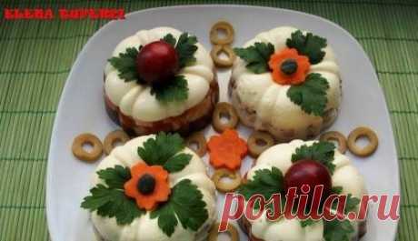 Закуска «Пирожные с курицей»