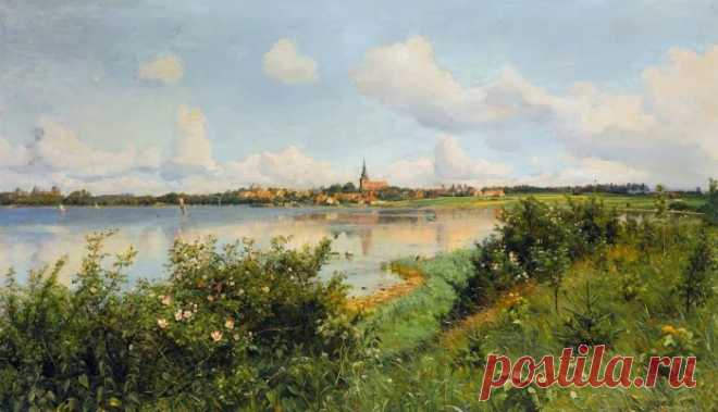 Пейзажи датского мастера PEDER MORK MONSTED.